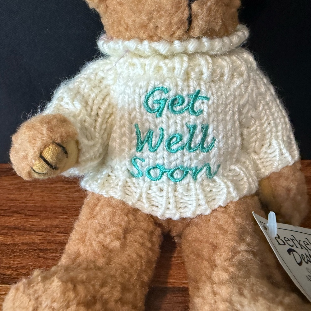 BERKELEY DESIGNS “Get Well Soon” Bear - Picture 4 of 12
